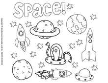 Load image into Gallery viewer, Outer Space Activity Kit for Kids
