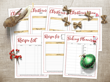 Load image into Gallery viewer, Printable VIP Vault Christmas Planner recipe cards.

