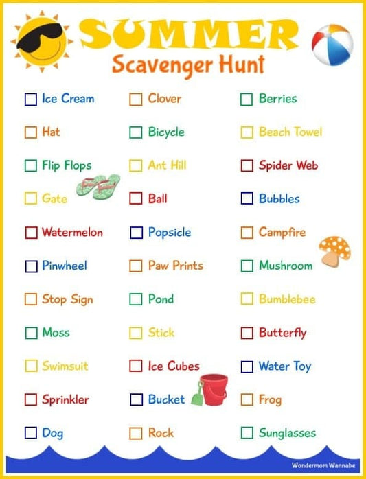 Summer Scavenger Hunt