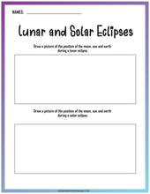 Load image into Gallery viewer, Lunar and Solar Eclipse Activity Set
