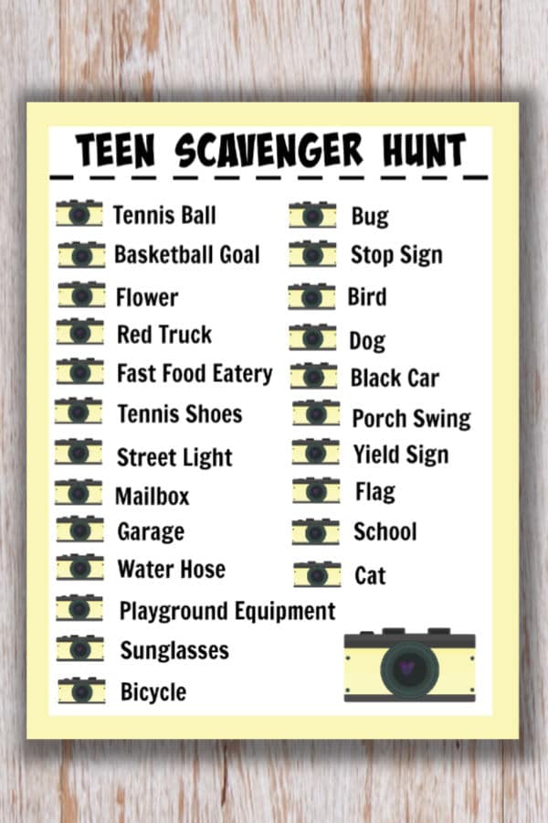 Teen Scavenger Hunt – Wondermom Shop