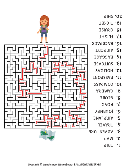 Travel Activity Kit for Kids