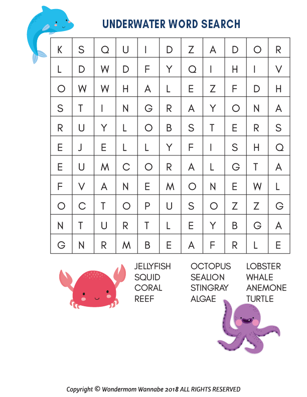 Under the Sea Activity Kit for Kids