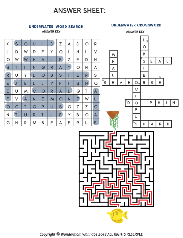 Under the Sea Activity Kit for Kids