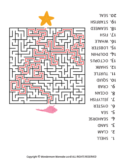 Under the Sea Activity Kit for Kids