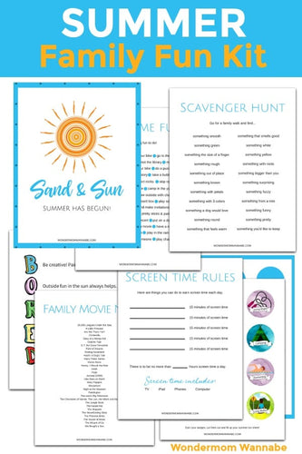 VIP Vault's What to Do in Summer: Family Fun Kit.