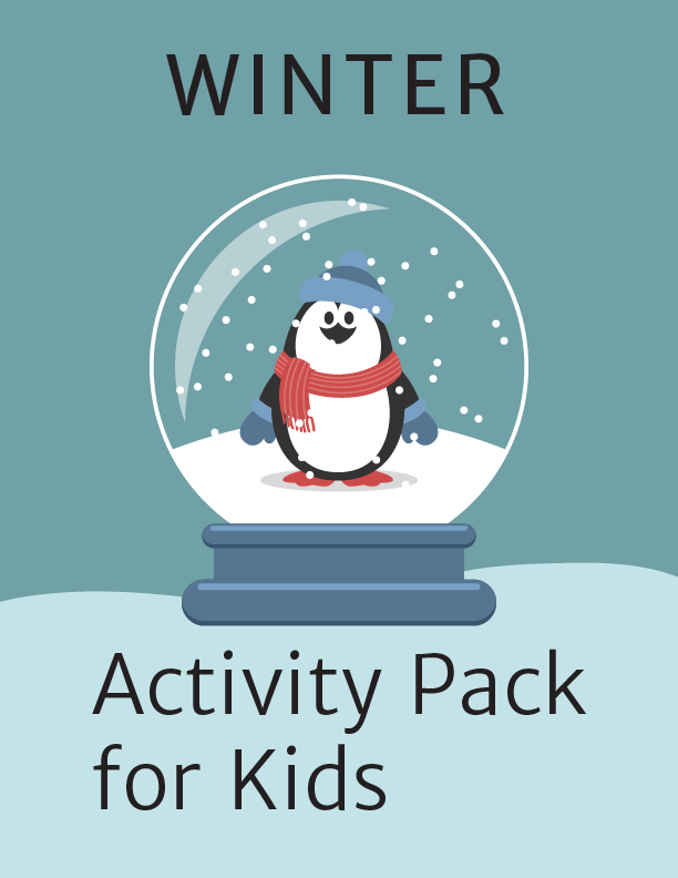 Printable Winter Activity Kit for Kids from Wondermom Shop.