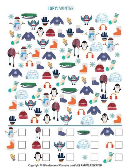 Winter Activity Kit for Kids from Wondermom Shop.