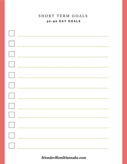 A printable Ultimate Prepper Guide from Wondermom Shop to plan for short term goals during emergencies.
