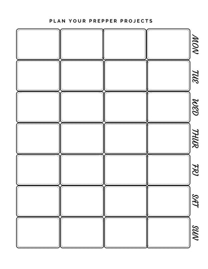 Printable Ultimate Prepper Guide worksheet for emergencies from Wondermom Shop.