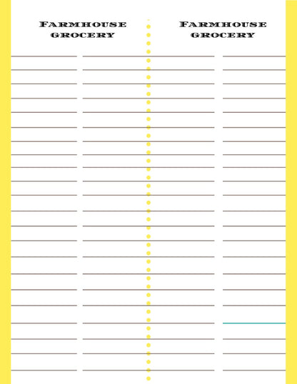A printable Ultimate Prepper Guide with yellow lines on it, perfect for emergencies or as a prepper guide, available at Wondermom Shop.