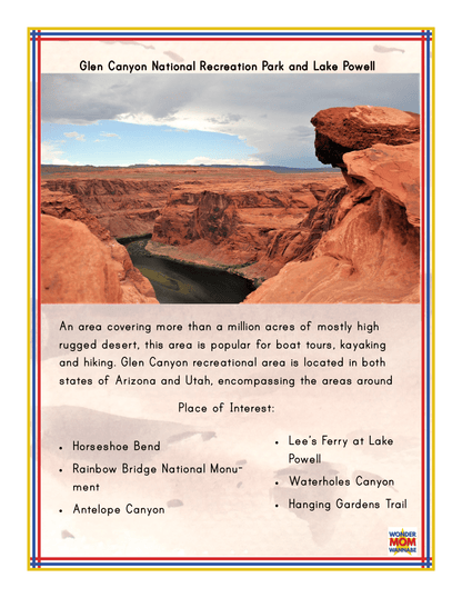 A poster showcasing the breathtaking beauty of the Grand Canyon, a must-see highlighted in any Arizona Travel Guide and Activity Kit for Kids from Wondermom Shop.