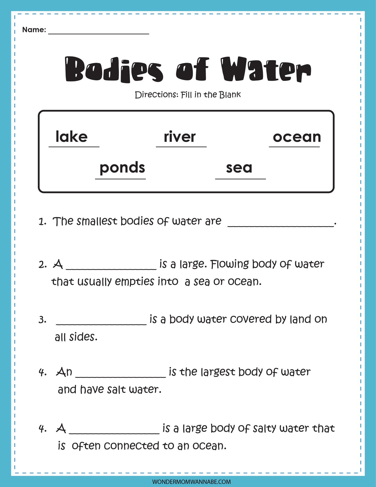 Bodies of Water Activity Set – Wondermom Shop bodies-of-water-activity-set-wondermom-shop
