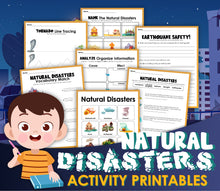 Load image into Gallery viewer, Natural Disasters Activity Set
