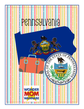 Load image into Gallery viewer, Pennsylvania Travel Guide and Activity Kit for Kids
