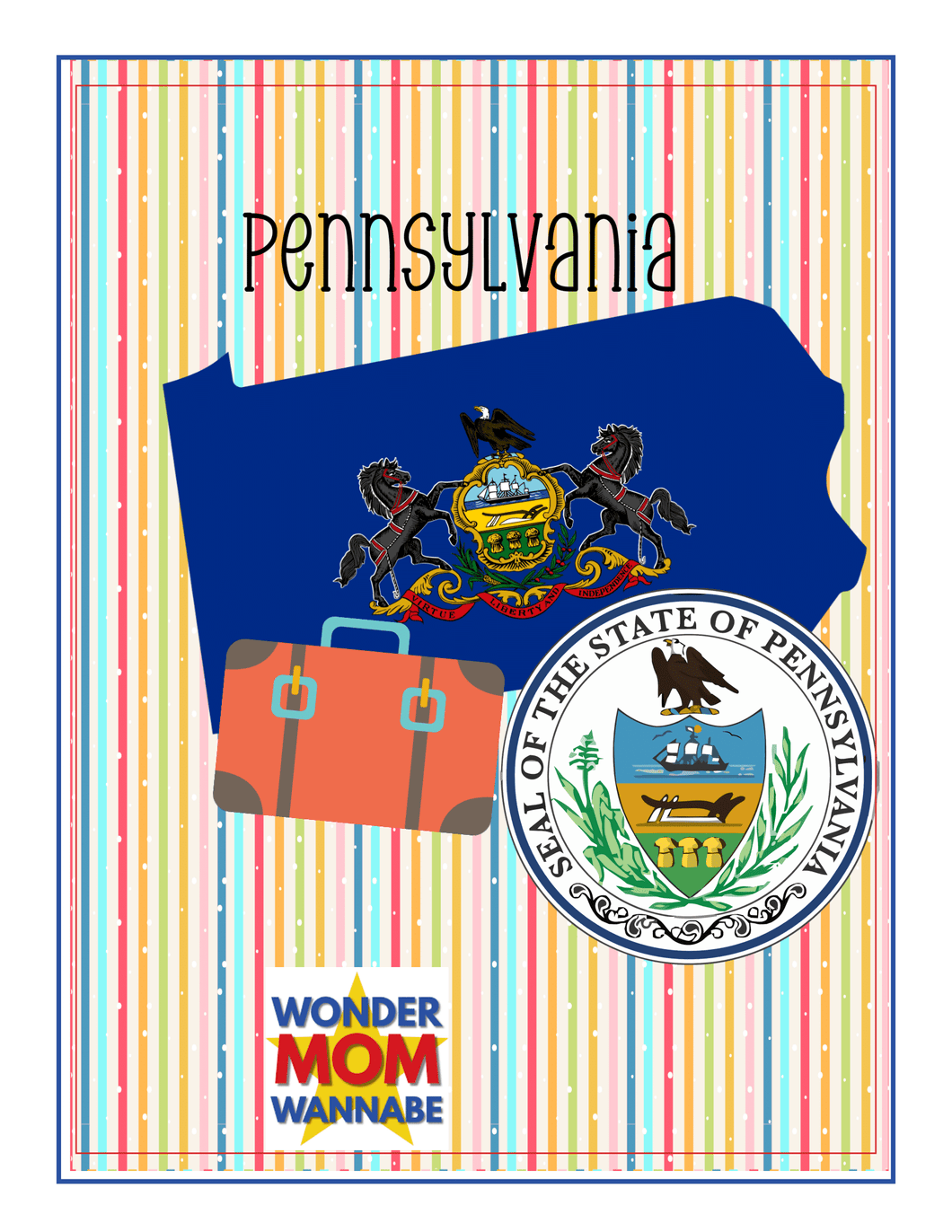 Pennsylvania Travel Guide and Activity Kit for Kids