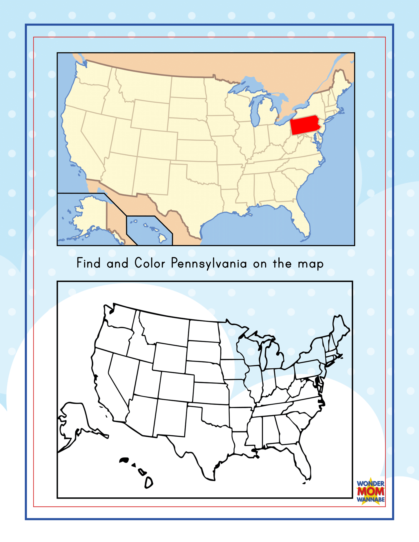 Pennsylvania Travel Guide and Activity Kit for Kids