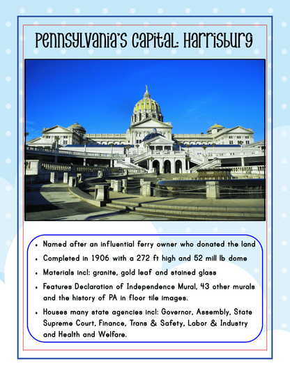 Pennsylvania Travel Guide and Activity Kit for Kids