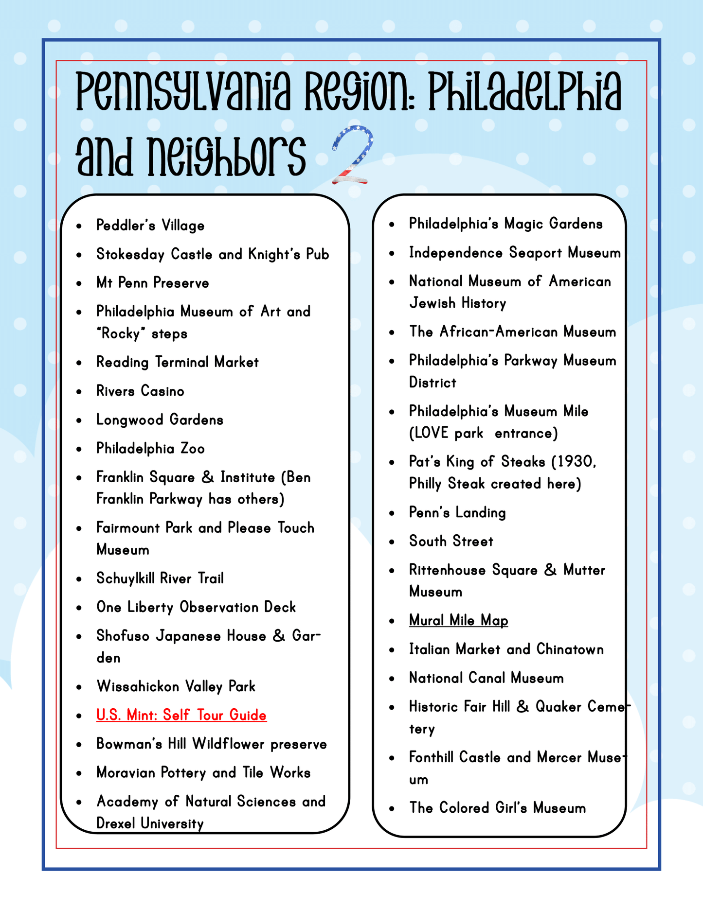 Pennsylvania Travel Guide and Activity Kit for Kids