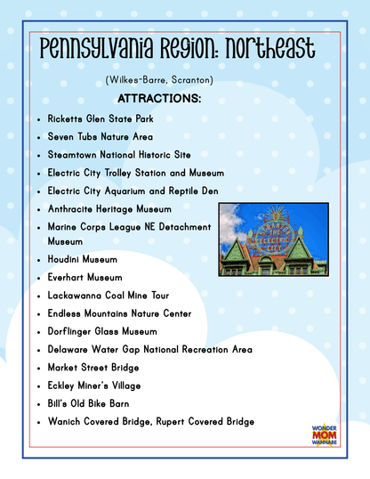 Pennsylvania Travel Guide and Activity Kit for Kids
