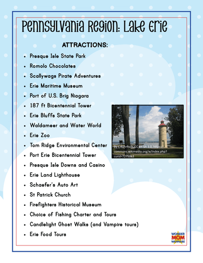 Pennsylvania Travel Guide and Activity Kit for Kids